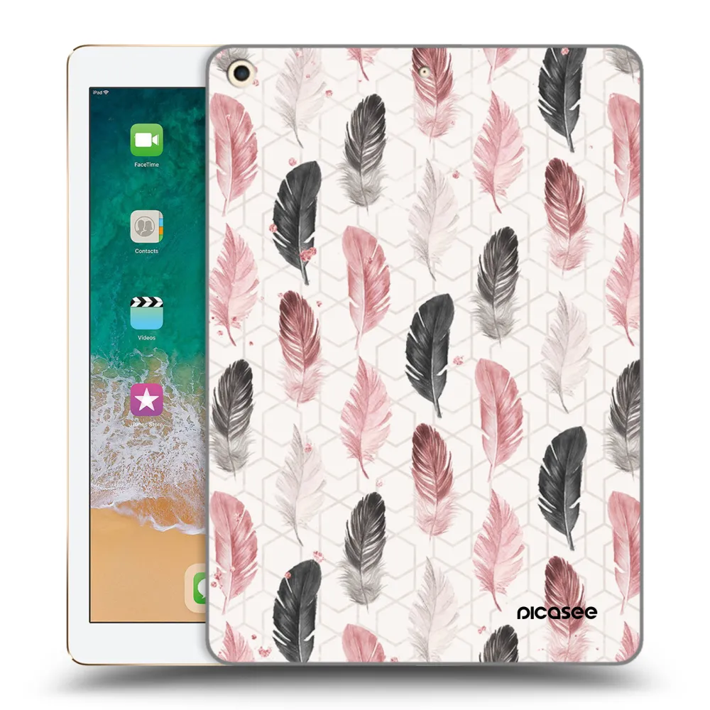 Picasee silikonowe przeźroczyste etui na Apple iPad 9.7" 2017 (5. gen) - Feder 2