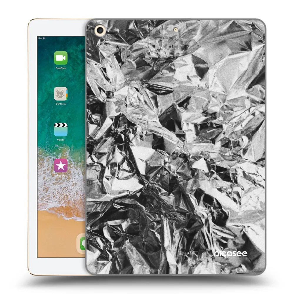 Picasee silikonowe przeźroczyste etui na Apple iPad 9.7" 2017 (5. gen) - Chrome