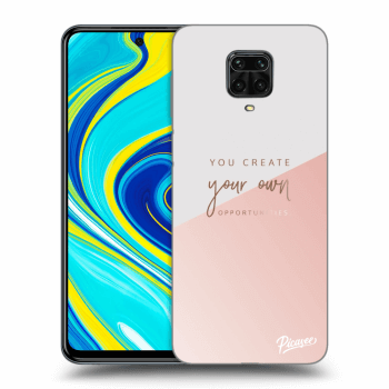 Picasee silikonowe czarne etui na Xiaomi Redmi Note 9 Pro - You create your own opportunities