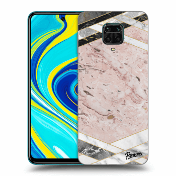 Etui na Xiaomi Redmi Note 9S - Pink geometry
