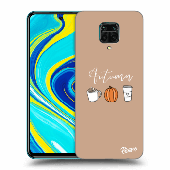 Picasee silikonowe czarne etui na Xiaomi Redmi Note 9S - Autumn