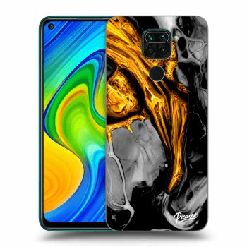 Etui na Xiaomi Redmi Note 9 - Black Gold