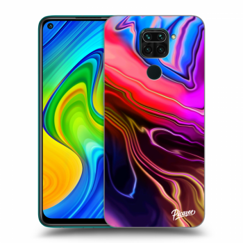 Picasee silikonowe przeźroczyste etui na Xiaomi Redmi Note 9 - Electric