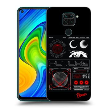 Picasee silikonowe przeźroczyste etui na Xiaomi Redmi Note 9 - WAVES