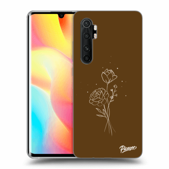 Etui na Xiaomi Mi Note 10 Lite - Brown flowers