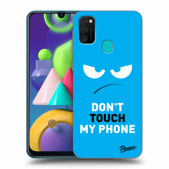 Etui na Samsung Galaxy M21 M215F - Angry Eyes - Blue