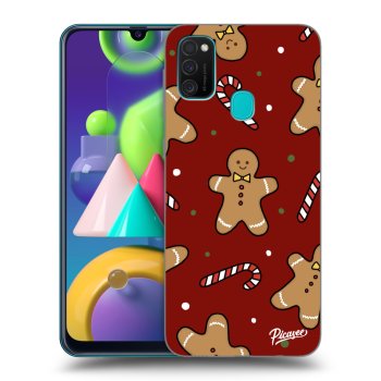 Picasee silikonowe czarne etui na Samsung Galaxy M21 M215F - Gingerbread 2