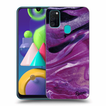 Etui na Samsung Galaxy M21 M215F - Purple glitter