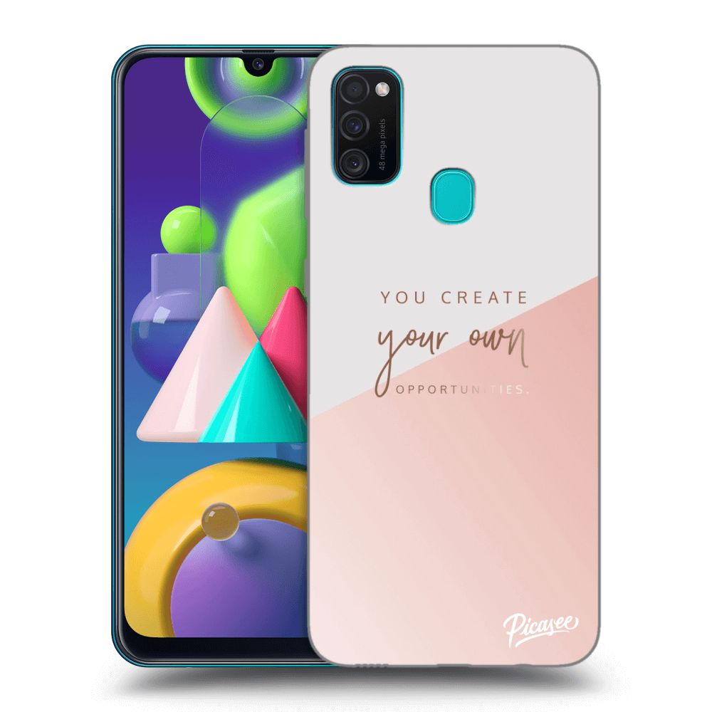 Picasee silikonowe czarne etui na Samsung Galaxy M21 M215F - You create your own opportunities
