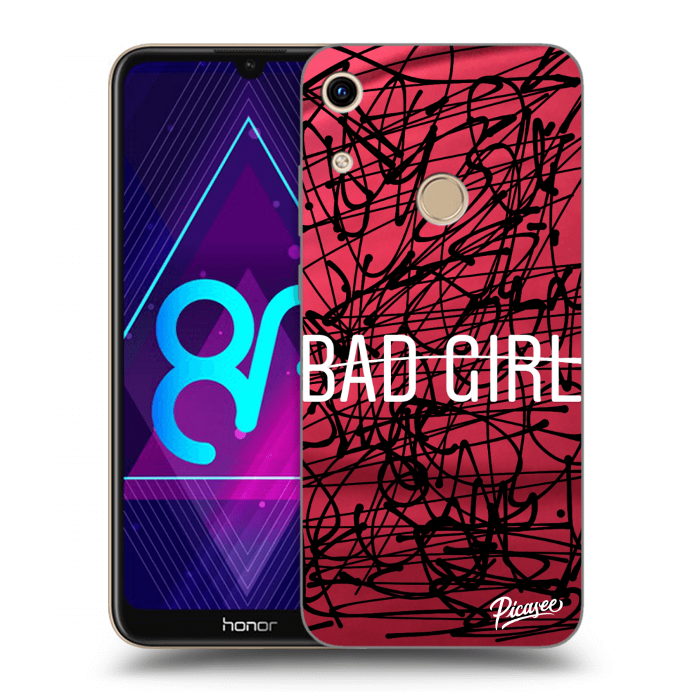 Picasee silikonowe przeźroczyste etui na Honor 8A - Bad girl