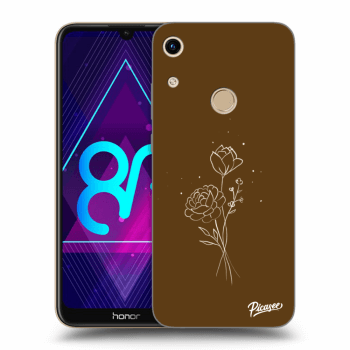 Etui na Honor 8A - Brown flowers