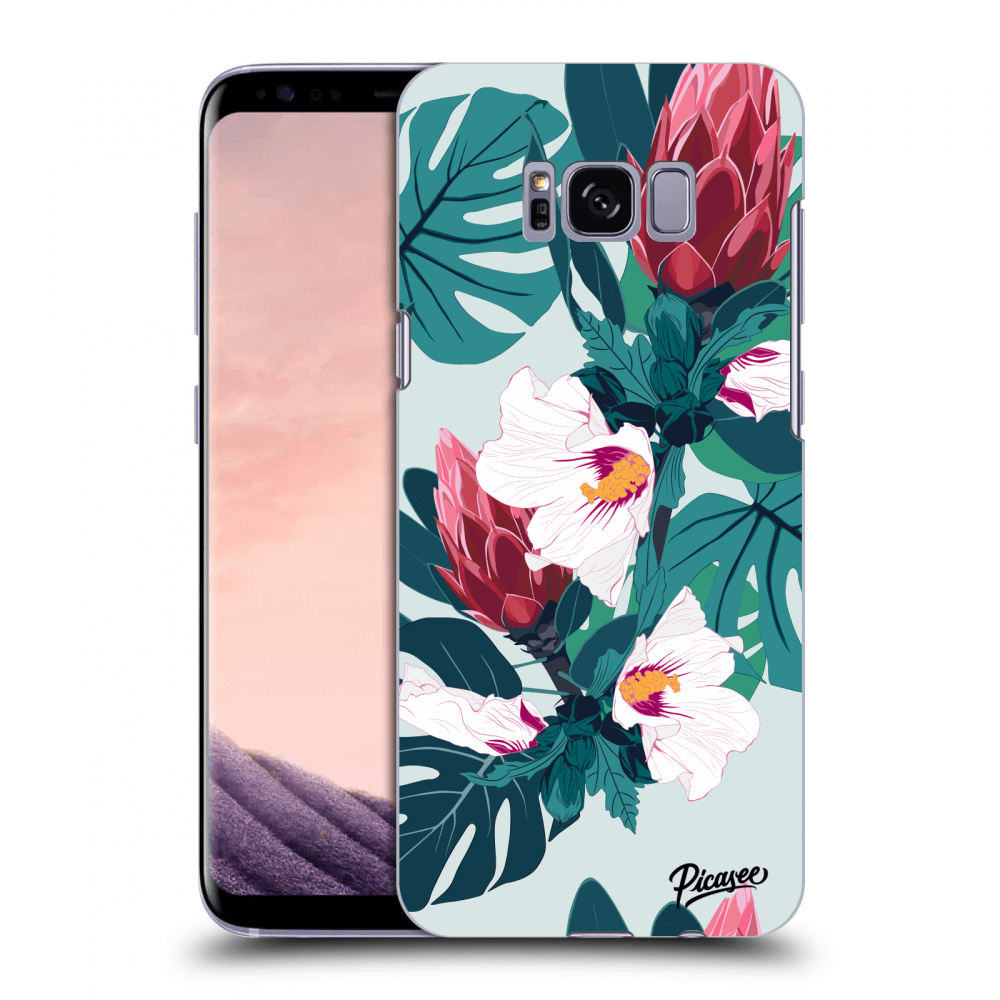 Picasee silikonowe przeźroczyste etui na Samsung Galaxy S8 G950F - Rhododendron