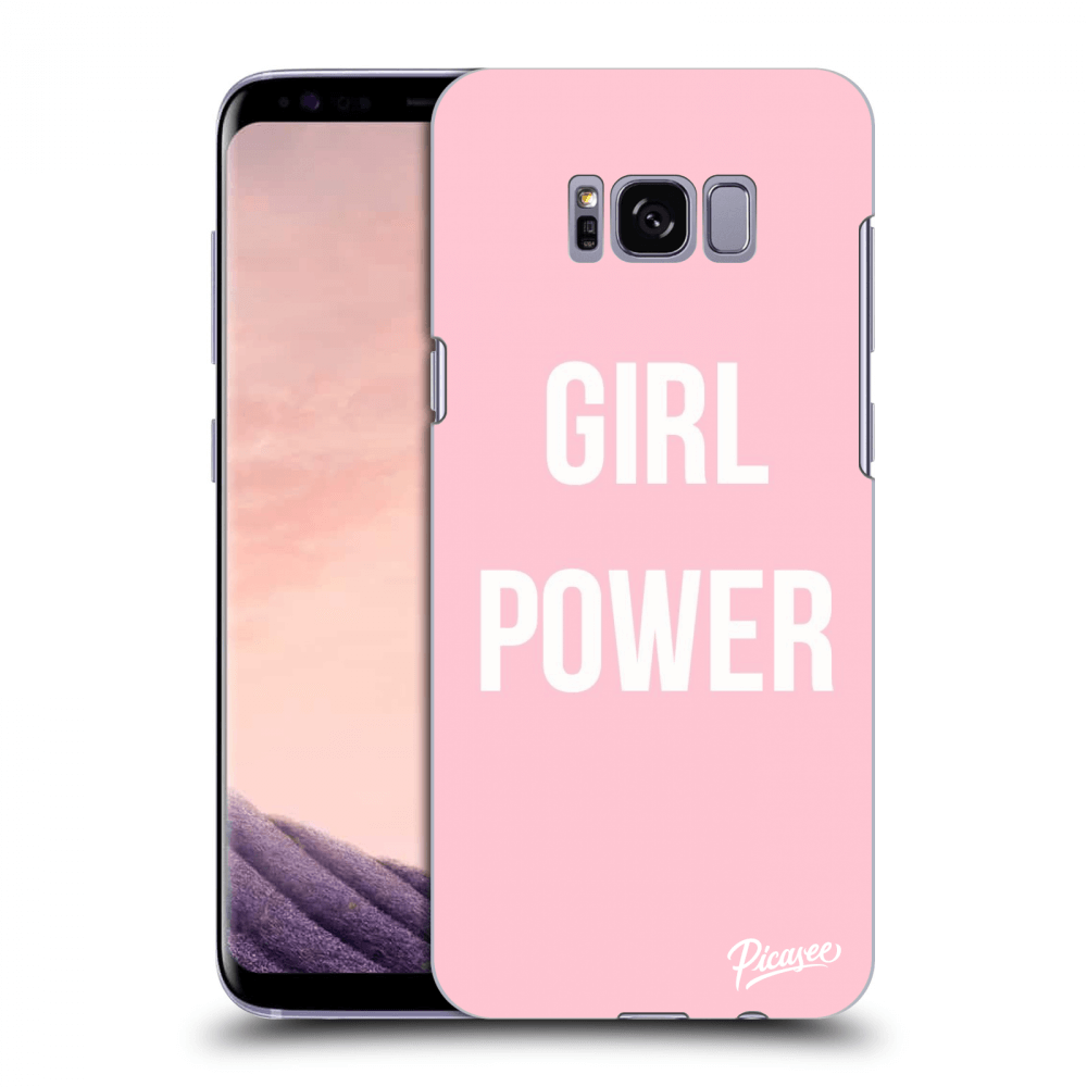 Picasee silikonowe czarne etui na Samsung Galaxy S8 G950F - Girl power