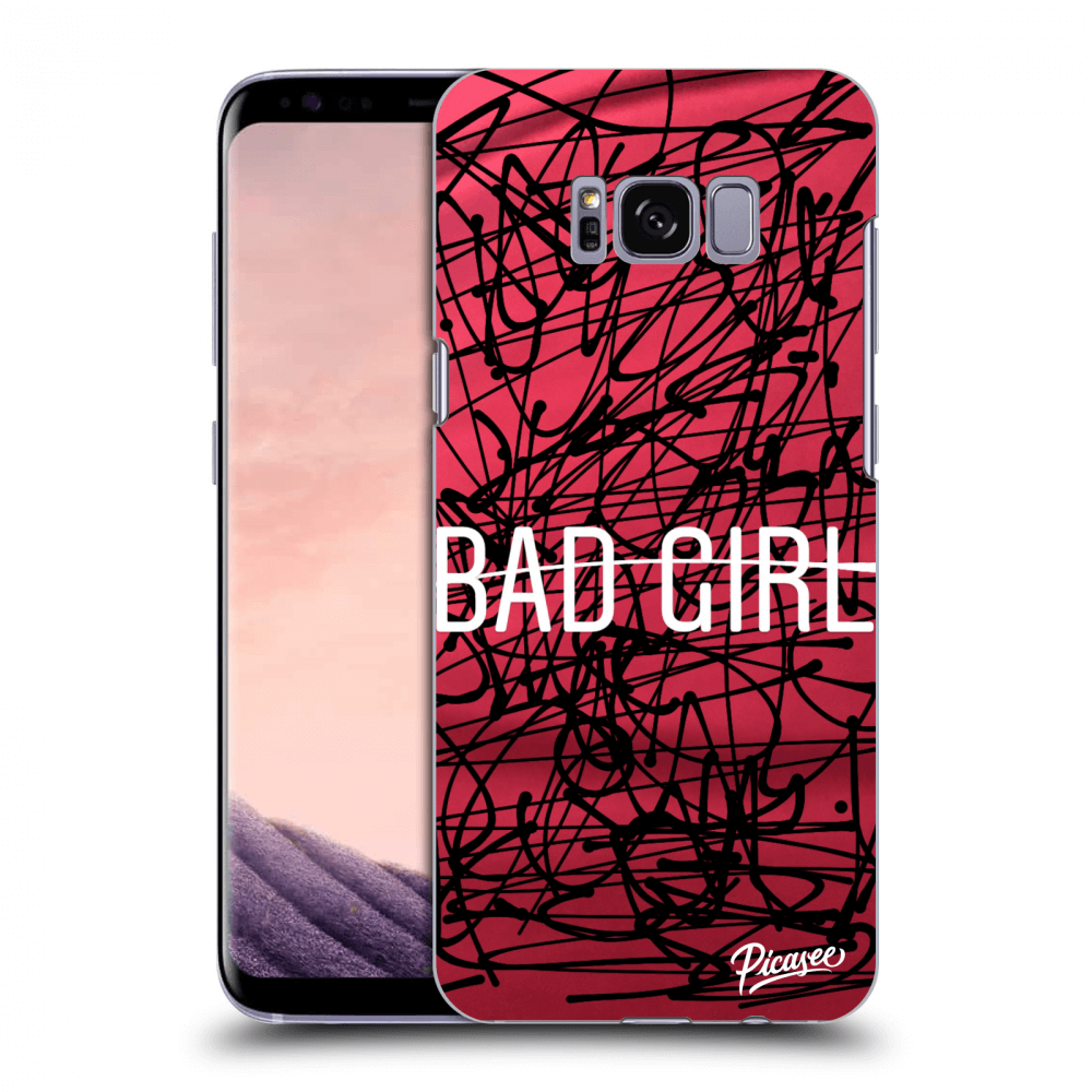 Picasee silikonowe czarne etui na Samsung Galaxy S8 G950F - Bad girl