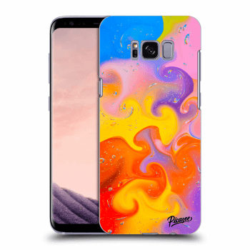 Picasee silikonowe przeźroczyste etui na Samsung Galaxy S8 G950F - Bubbles