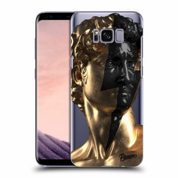 Picasee silikonowe przeźroczyste etui na Samsung Galaxy S8 G950F - Wildfire - Gold