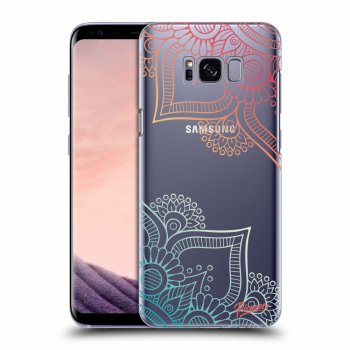 Picasee silikonowe przeźroczyste etui na Samsung Galaxy S8 G950F - Flowers pattern