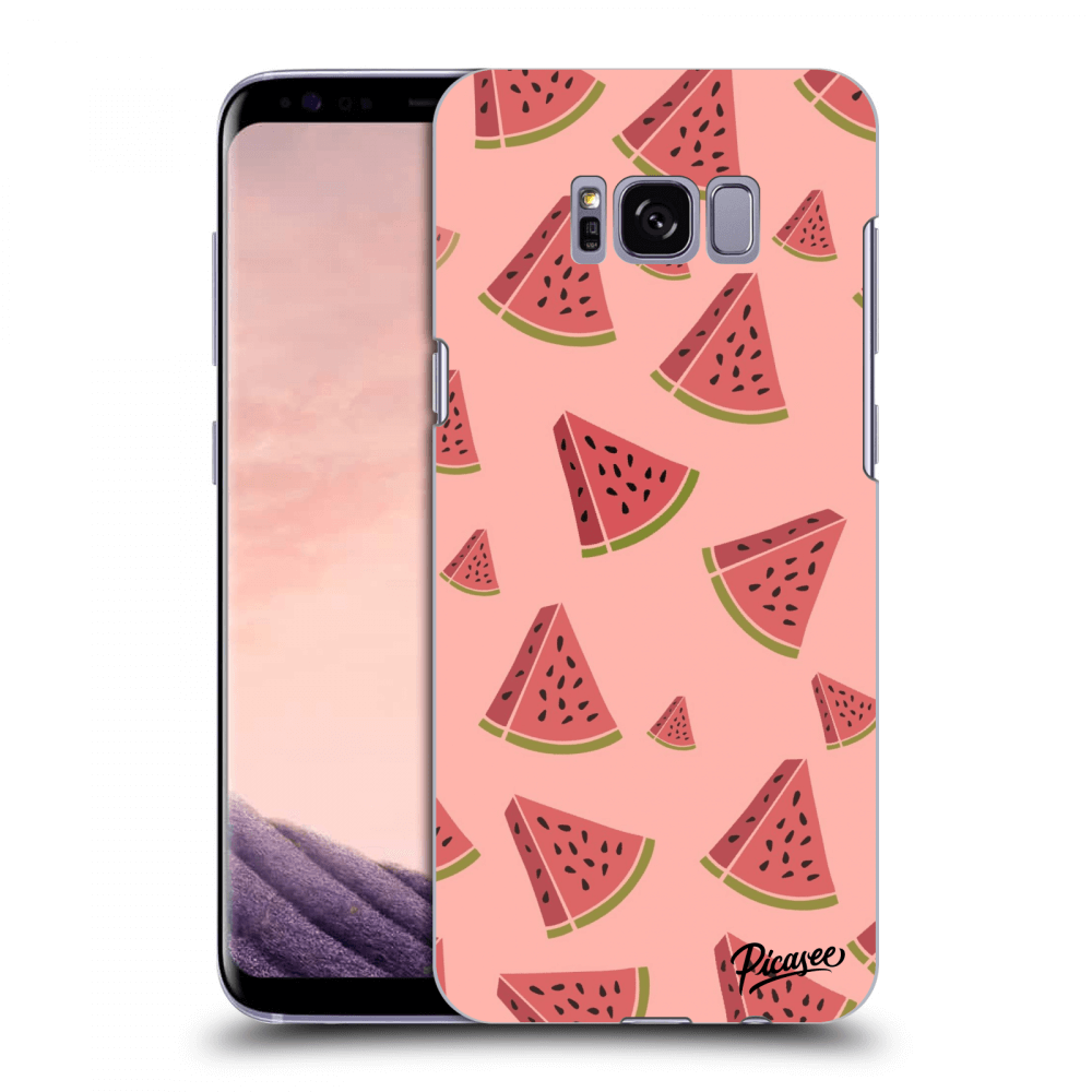 Picasee silikonowe czarne etui na Samsung Galaxy S8 G950F - Watermelon