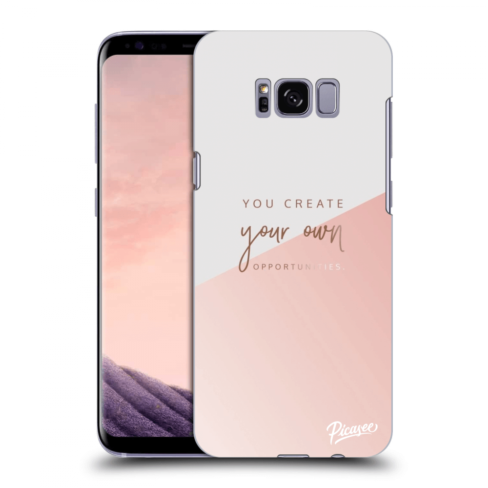 Picasee silikonowe czarne etui na Samsung Galaxy S8 G950F - You create your own opportunities