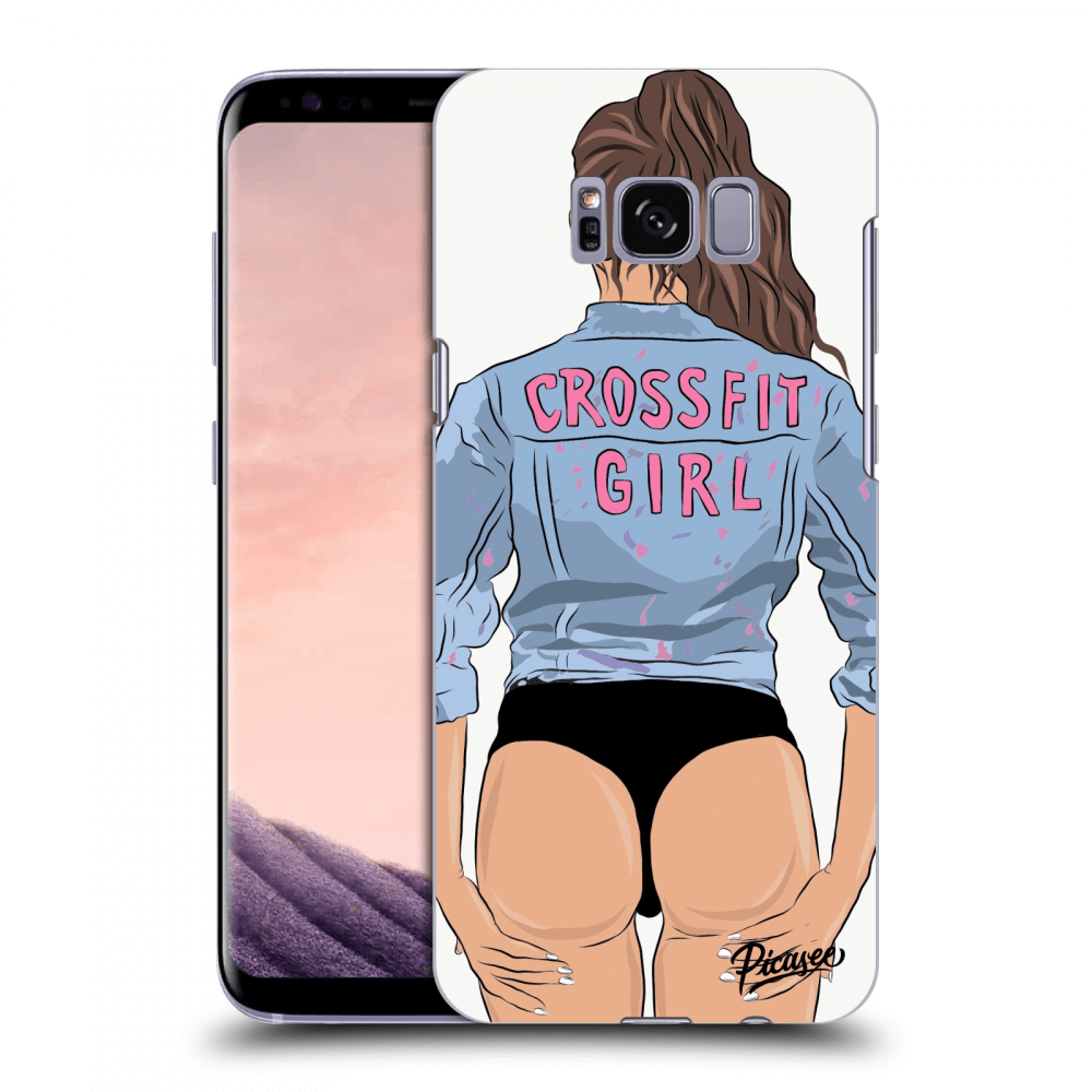 Picasee silikonowe przeźroczyste etui na Samsung Galaxy S8 G950F - Crossfit girl - nickynellow