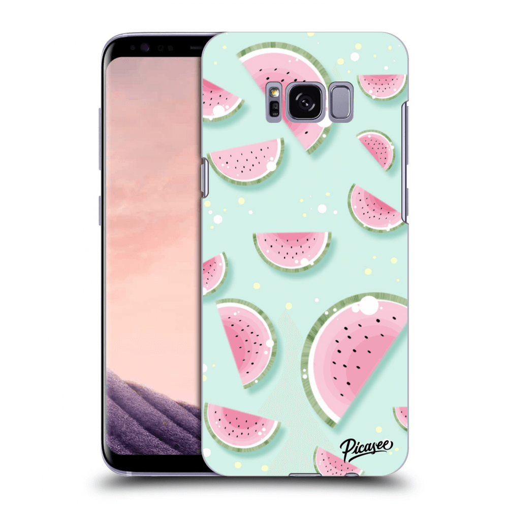 Picasee silikonowe przeźroczyste etui na Samsung Galaxy S8 G950F - Watermelon 2