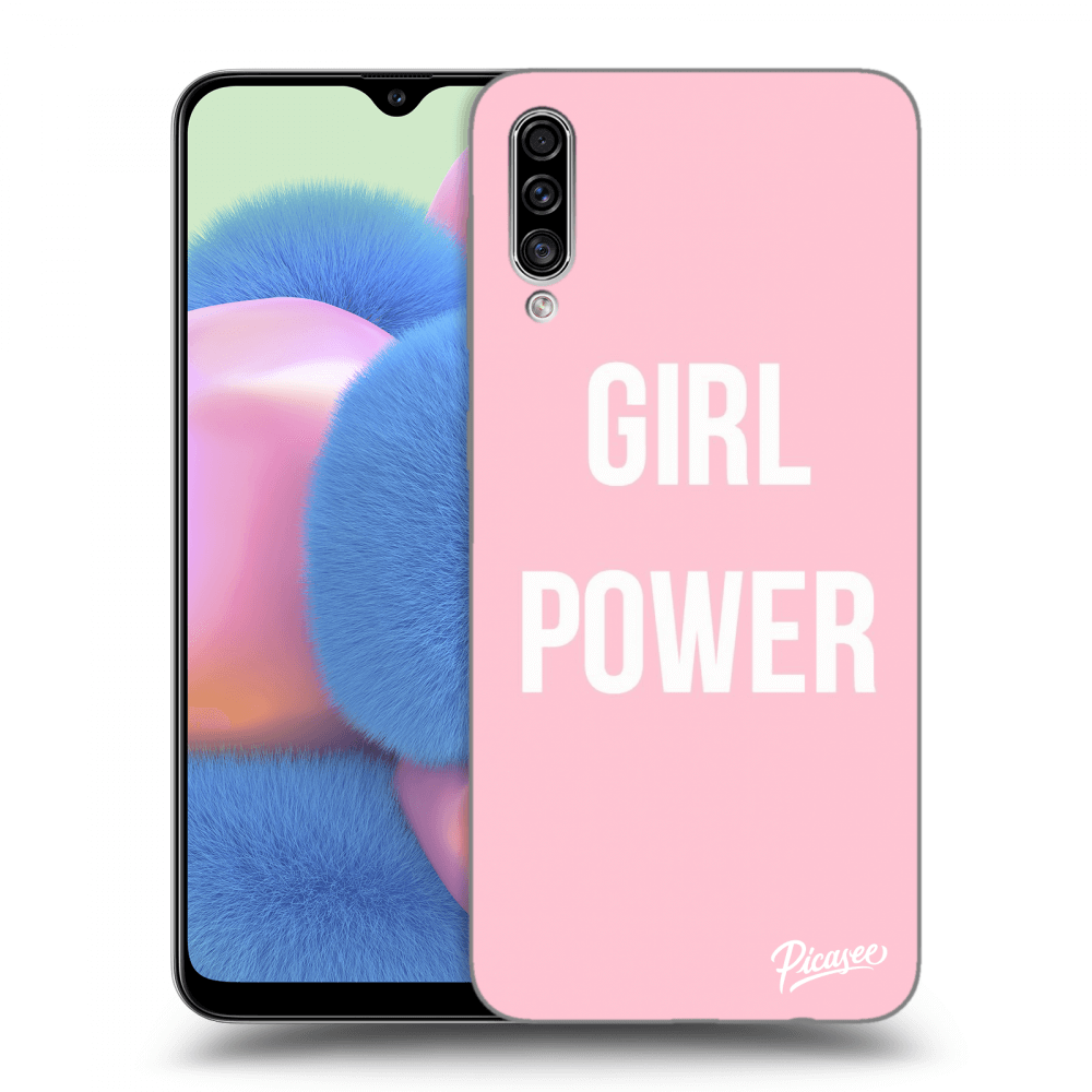 Picasee silikonowe przeźroczyste etui na Samsung Galaxy A30s A307F - Girl power
