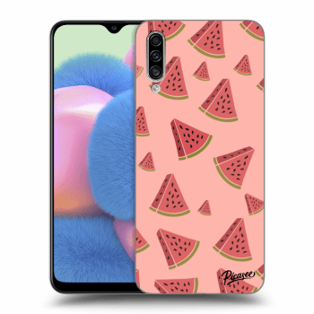 Picasee silikonowe przeźroczyste etui na Samsung Galaxy A30s A307F - Watermelon