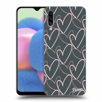 Picasee silikonowe przeźroczyste etui na Samsung Galaxy A30s A307F - Lots of love