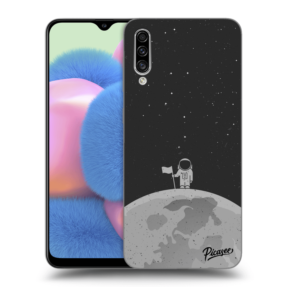 Picasee silikonowe przeźroczyste etui na Samsung Galaxy A30s A307F - Astronaut