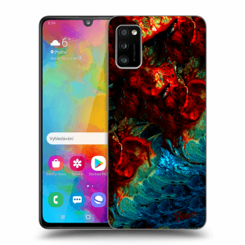 Picasee silikonowe przeźroczyste etui na Samsung Galaxy A41 A415F - Universe