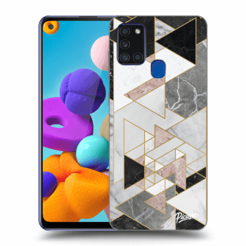 Picasee ULTIMATE CASE pro Samsung Galaxy A21s - Light geometry