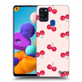 Etui na Samsung Galaxy A21s - Cherries