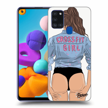 Etui na Samsung Galaxy A21s - Crossfit girl - nickynellow