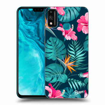 Etui na Honor 9X Lite - Pink Monstera