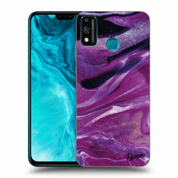 Etui na Honor 9X Lite - Purple glitter