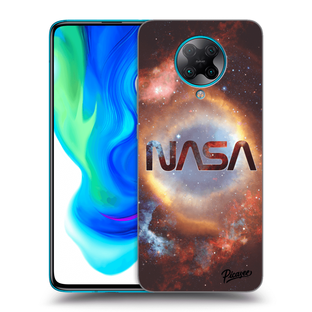 Picasee silikonowe czarne etui na Xiaomi Poco F2 Pro - Nebula