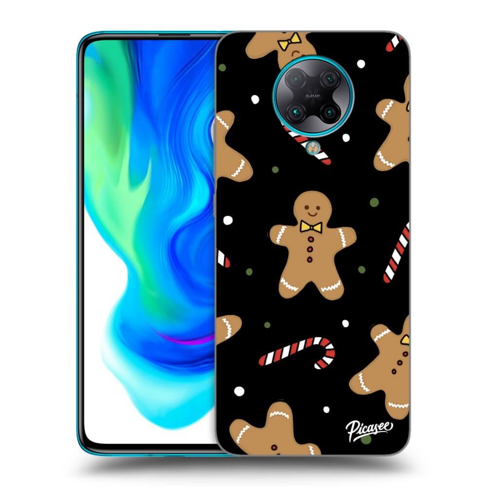 Picasee silikonowe czarne etui na Xiaomi Poco F2 Pro - Gingerbread