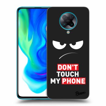 Picasee silikonowe czarne etui na Xiaomi Poco F2 Pro - Angry Eyes - Transparent