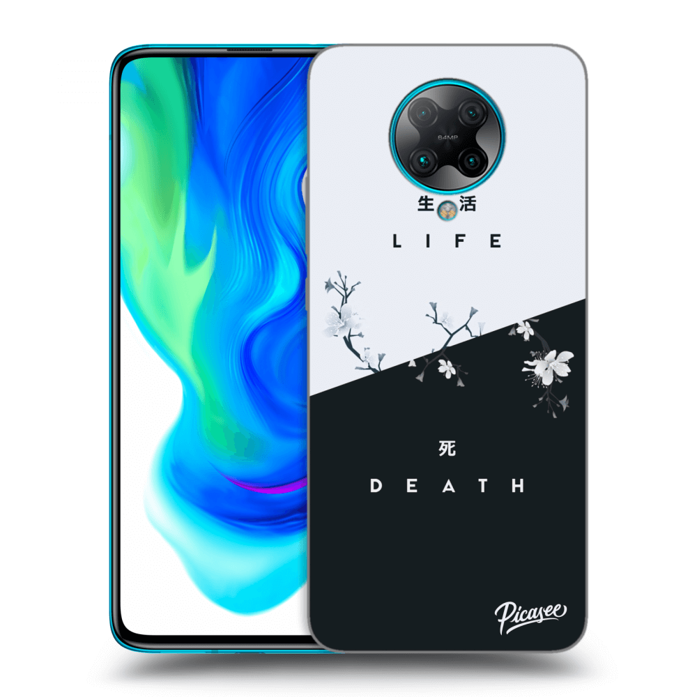 Picasee silikonowe czarne etui na Xiaomi Poco F2 Pro - Life - Death