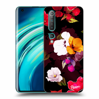 Picasee silikonowe przeźroczyste etui na Xiaomi Mi 10 - Flowers and Berries
