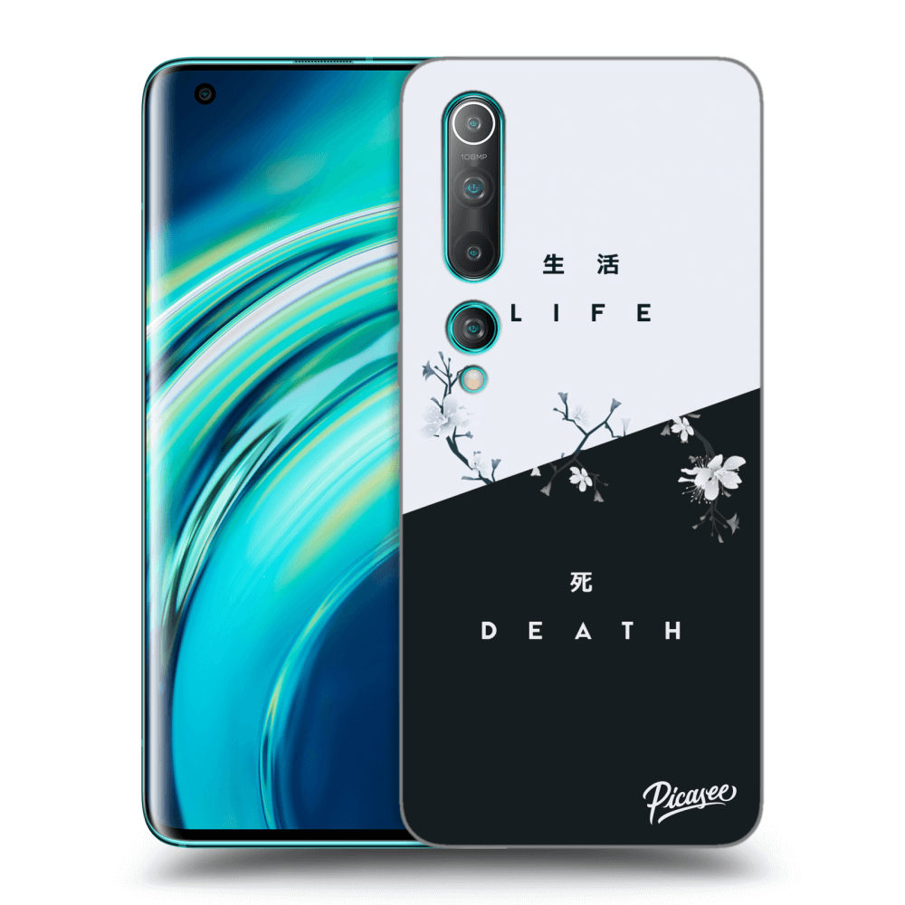 Picasee silikonowe przeźroczyste etui na Xiaomi Mi 10 - Life - Death