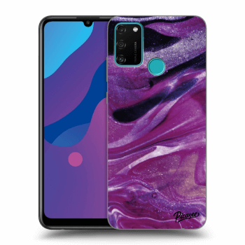 Etui na Honor 9A - Purple glitter