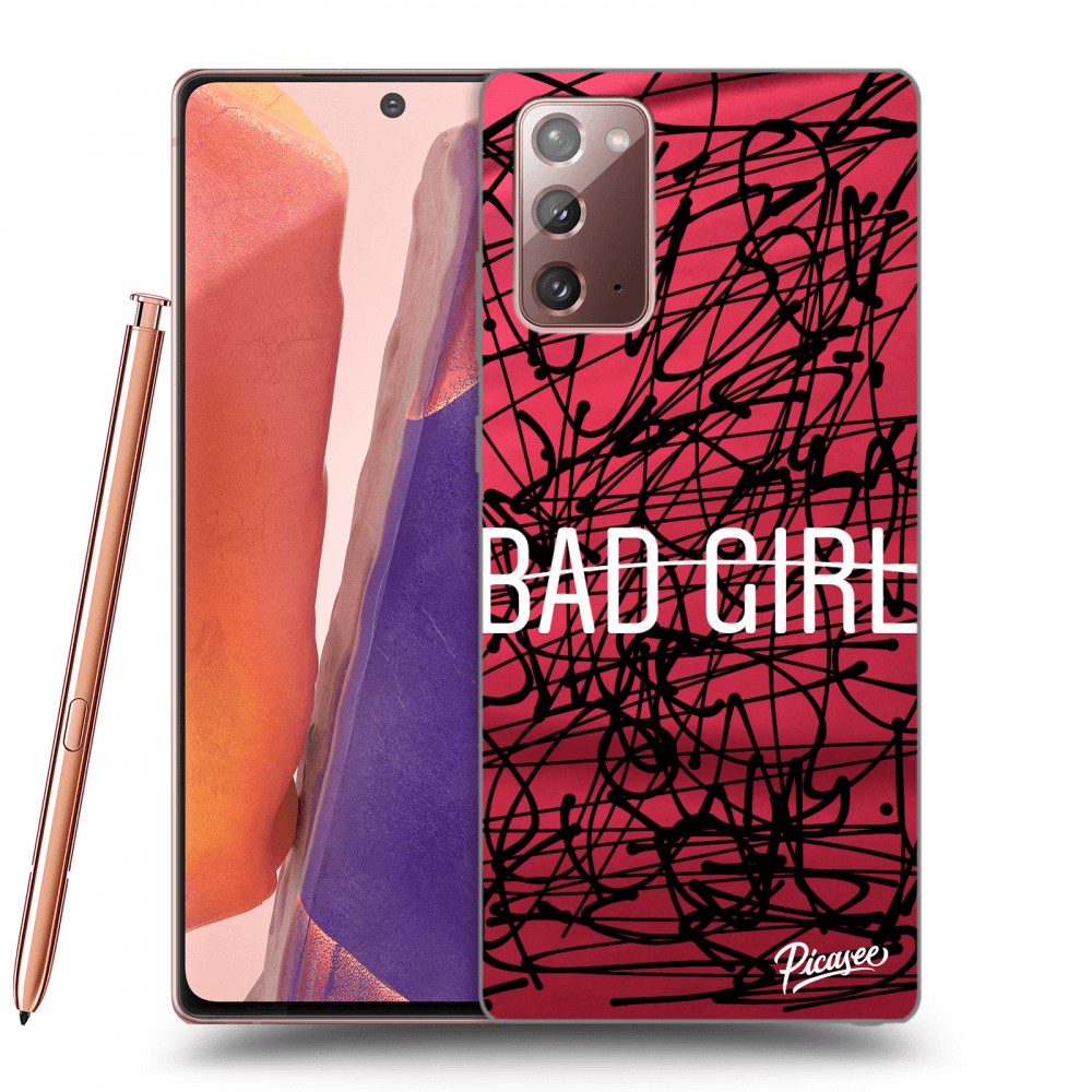 Picasee silikonowe przeźroczyste etui na Samsung Galaxy Note 20 - Bad girl