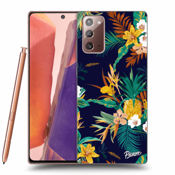 Picasee silikonowe przeźroczyste etui na Samsung Galaxy Note 20 - Pineapple Color