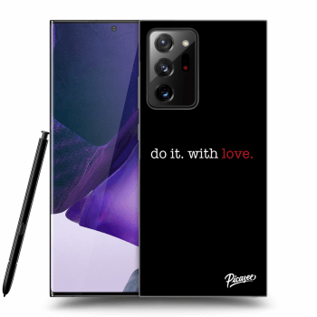 Picasee silikonowe czarne etui na Samsung Galaxy Note 20 Ultra - Do it. With love.