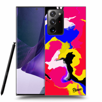 Picasee silikonowe czarne etui na Samsung Galaxy Note 20 Ultra - Watercolor