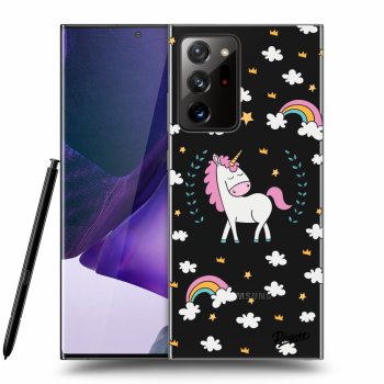 Picasee silikonowe przeźroczyste etui na Samsung Galaxy Note 20 Ultra - Unicorn star heaven