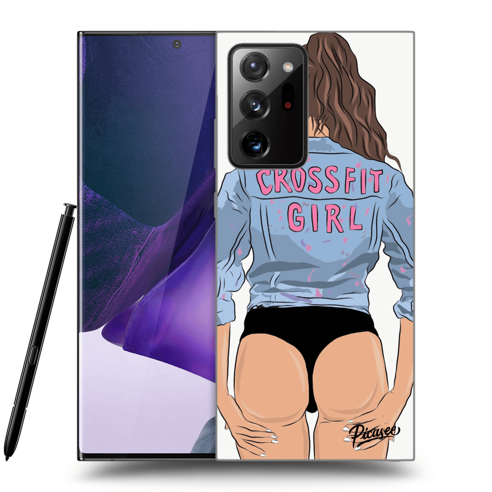 Picasee silikonowe przeźroczyste etui na Samsung Galaxy Note 20 Ultra - Crossfit girl - nickynellow