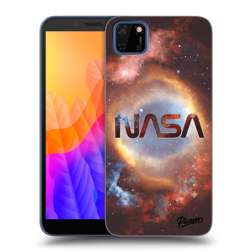 Picasee silikonowe czarne etui na Huawei Y5P - Nebula