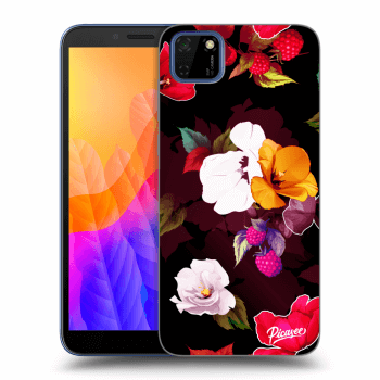 Picasee silikonowe przeźroczyste etui na Huawei Y5P - Flowers and Berries